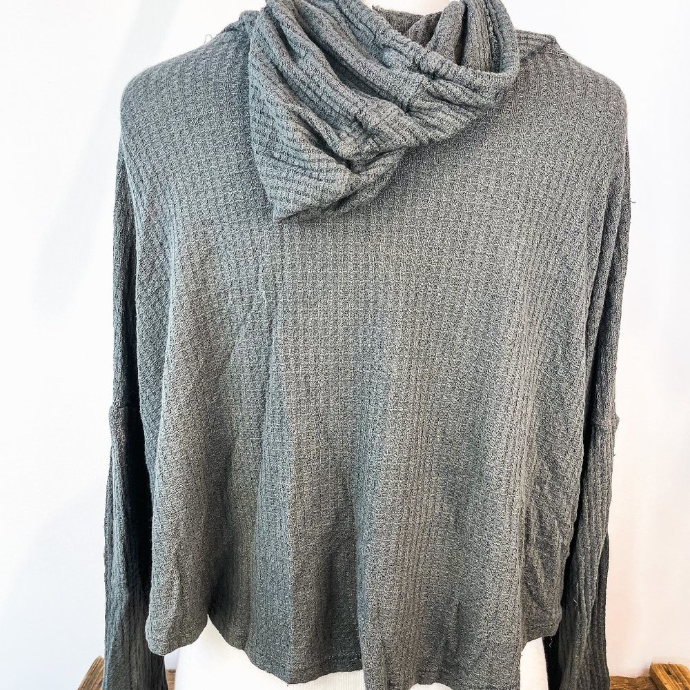 Army Green Crop Hoody